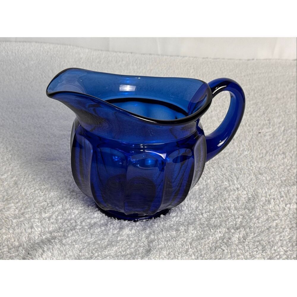 Vintage Imperial Glass Ohio/Old Williamsburg Cobalt Blue Pitcher